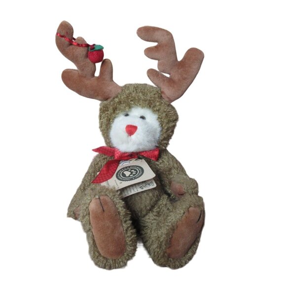 Boyds Bears Rudy Pitoody Reindeer Plush Beanie Stuffed Animal 12" - Picture 1 of 7